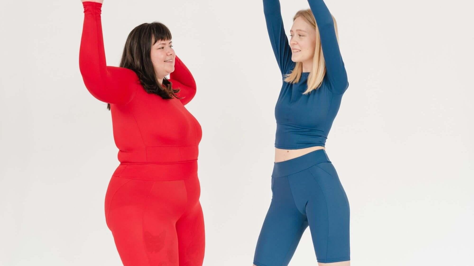 Alt text: 2 women in workout clothes