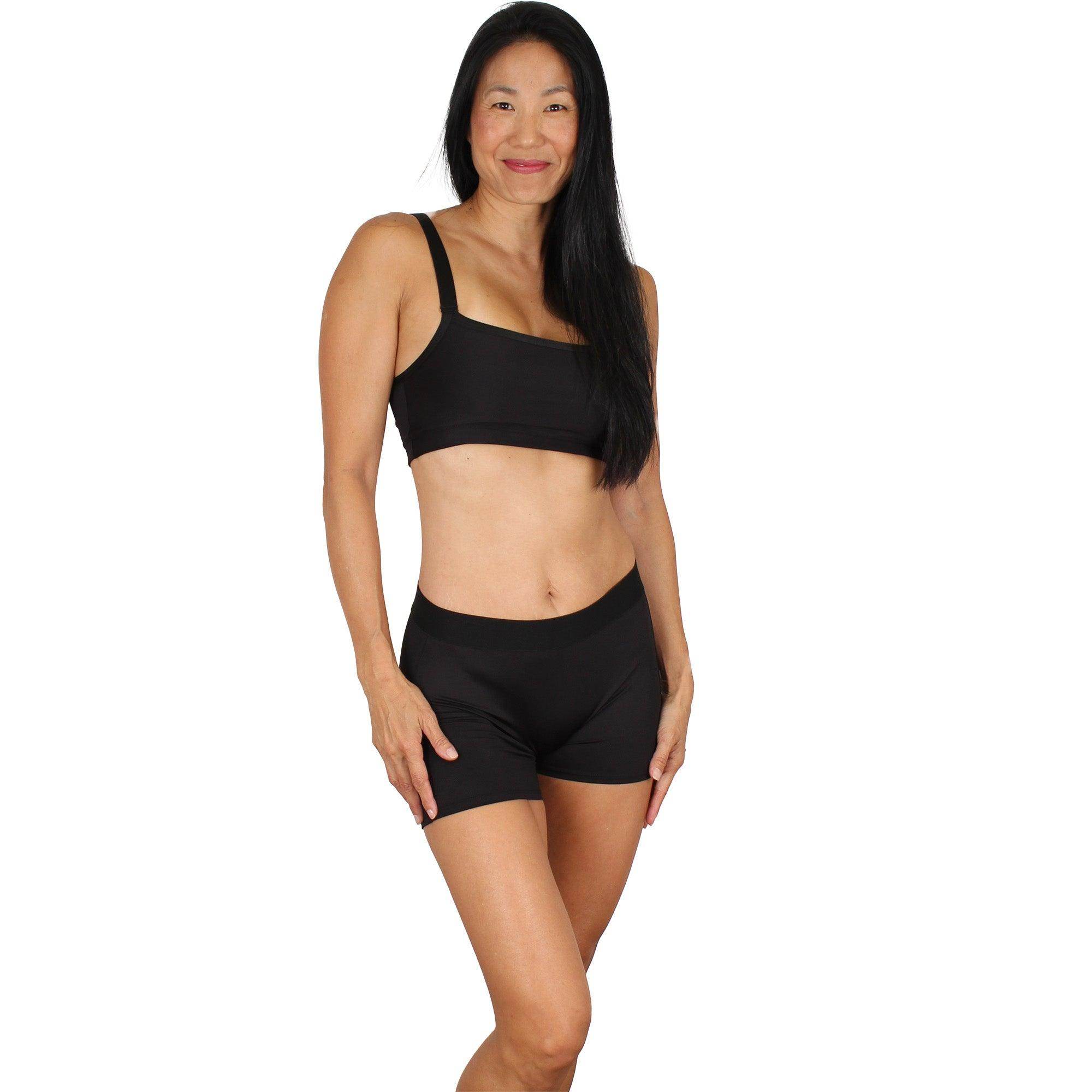 Womens Boxy Bralette | Black - Undersummers