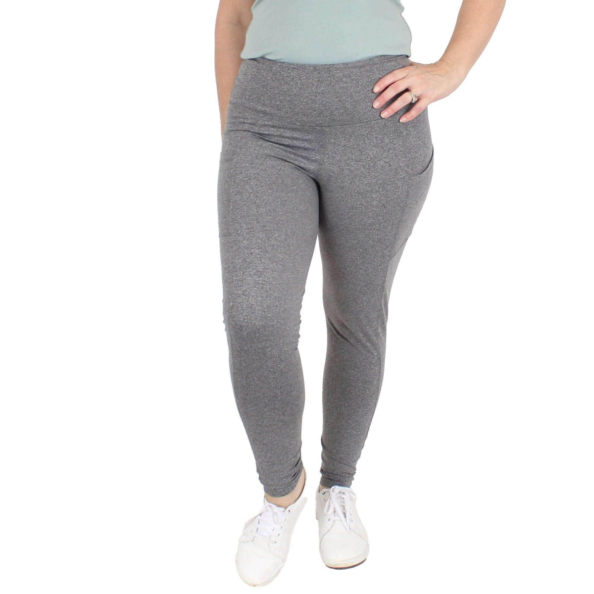Best Grey Legging with Pockets 30" | Plus Size Leggings with Pockets ...