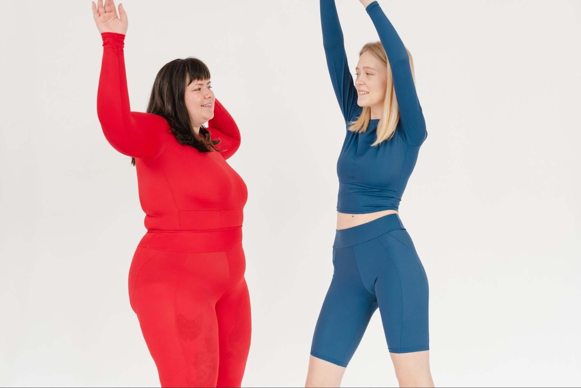 Alt text: 2 women in workout clothes