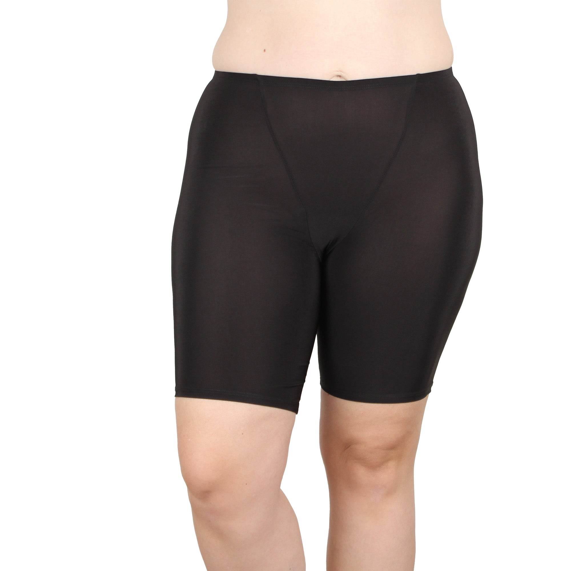 Find the perfect solution for thigh chafing with Undersummers' comfortable slip shorts. Perfect for plus size women who want to stay stylish and comfortable.