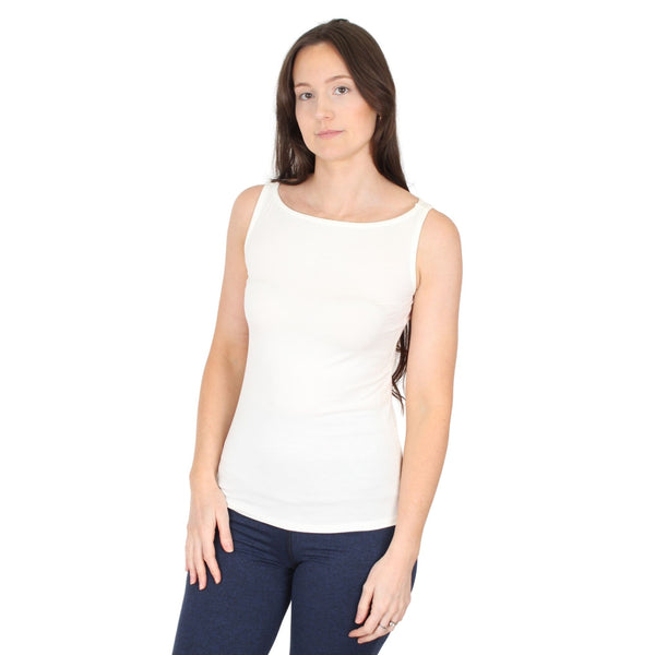 Natural Compact Boat Neck Tank Top – Undersummers