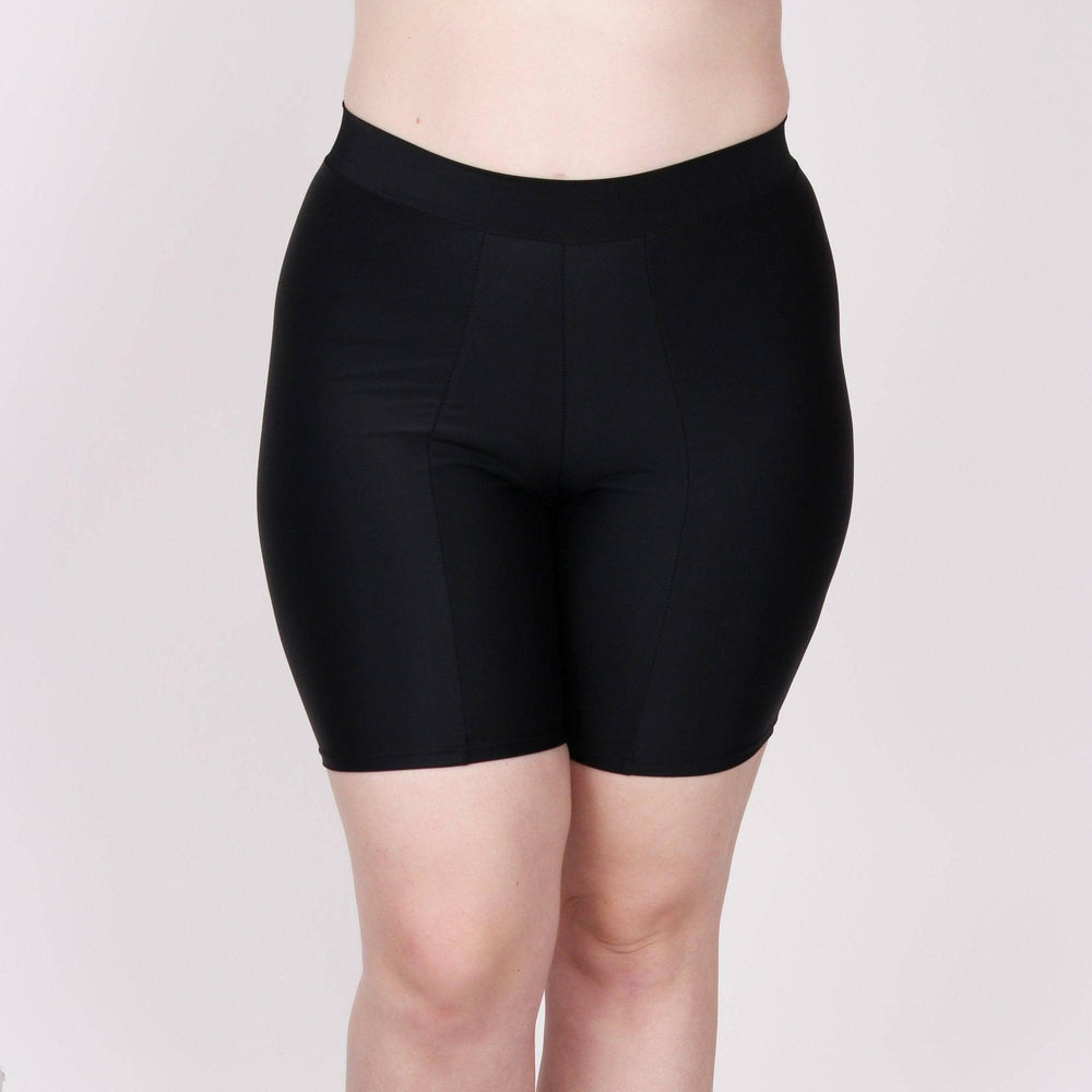 Thigh Protecting Swim Short — 6.5" Black - Undersummers by CarrieRae
