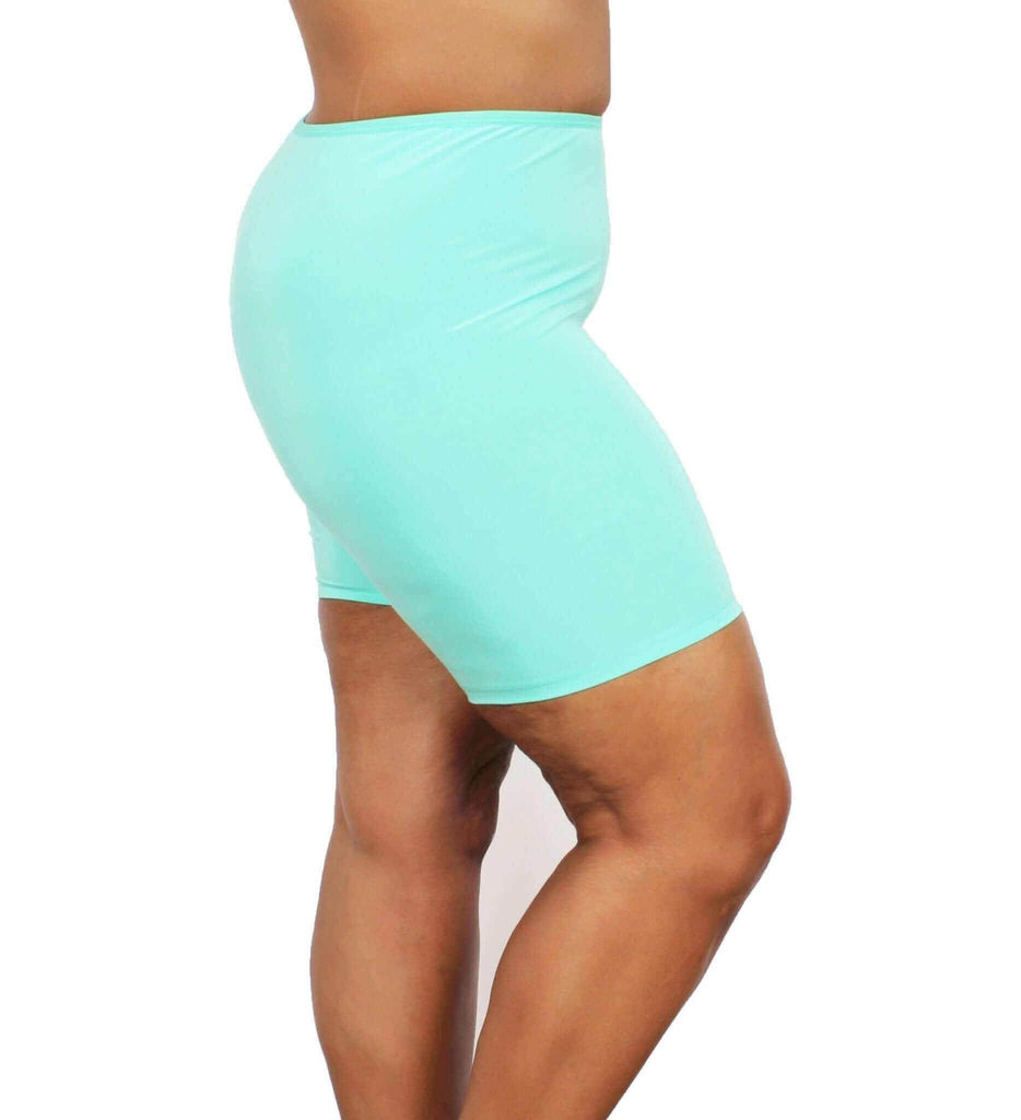 Inevnen Slip Shorts for Under Dresses Women Anti Chafing Underwear Lace See  Through Mesh Sheer Biker Shorts