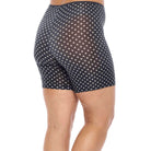 Polka dot slip short with a high waist