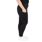 Black Leggings with pockets also available in plus size legging | Undersummers