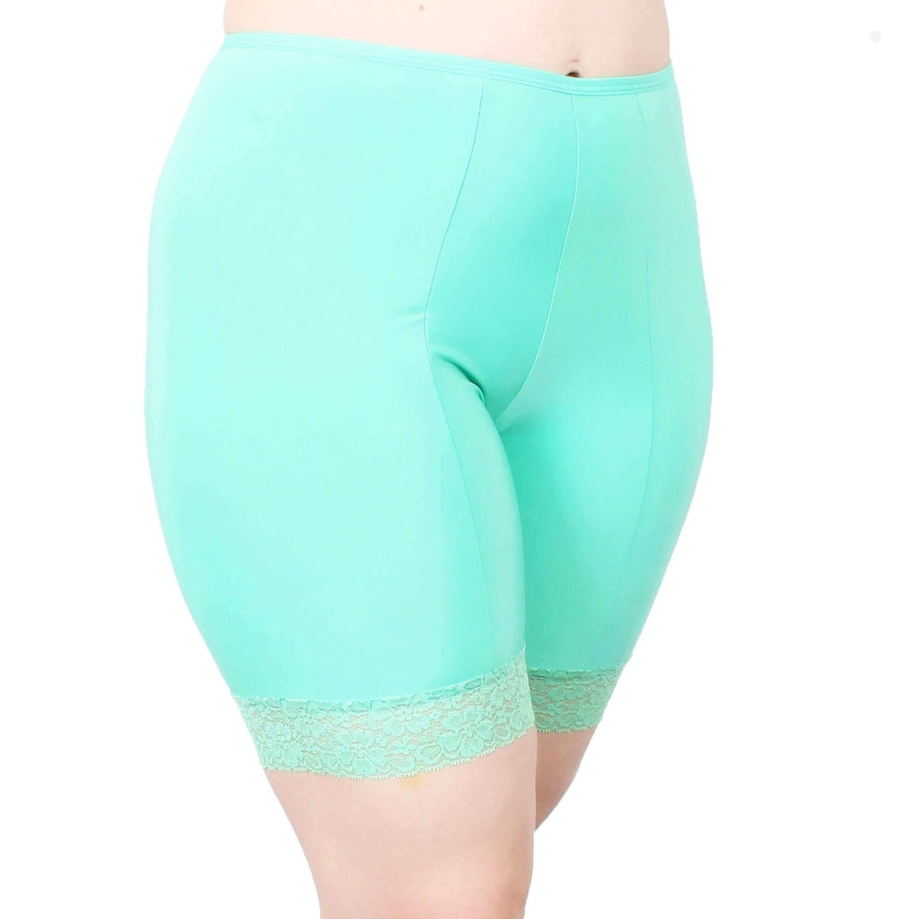 MANCYFIT Slip Shorts for Under Dresses Women Mesh Sheer Shorts See