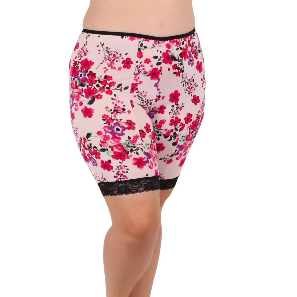 Fusion Moisture Wicking Anti Chafing Shortlette Slipshort 9" | Floral |Undersummers