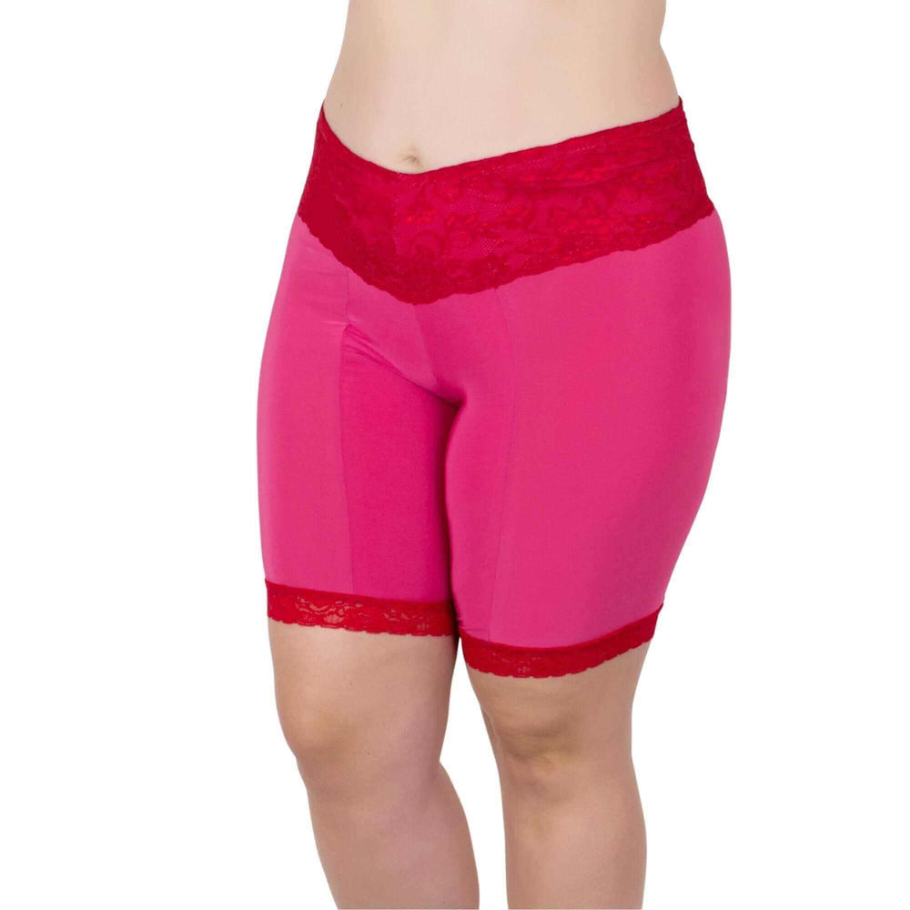  Lace Anti Chafing Shortlette Slipshort 9 inch Valentines color