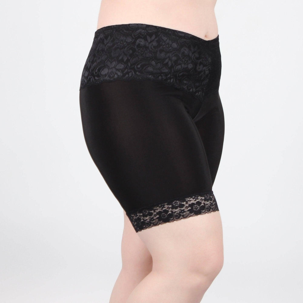 Lace Anti Chafing Shortlette Slipshort 9" - Undersummers by CarrieRae