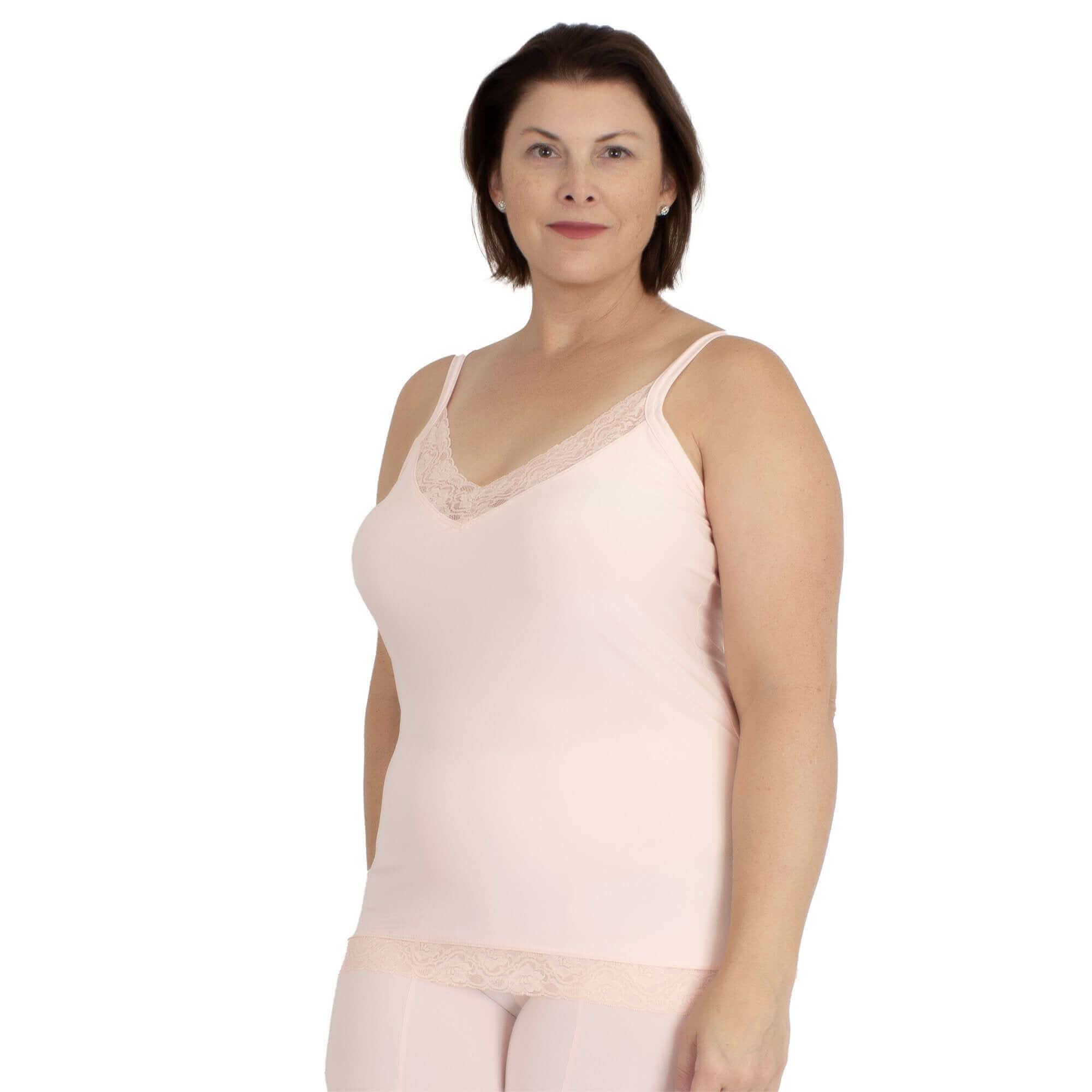 Plus Size Long Moisture Wicking Camisole Undersummers