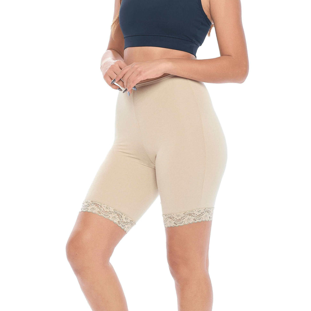 Buy Womens Basic Long Brief Anti Chafing Cotton Shorts Long Leg