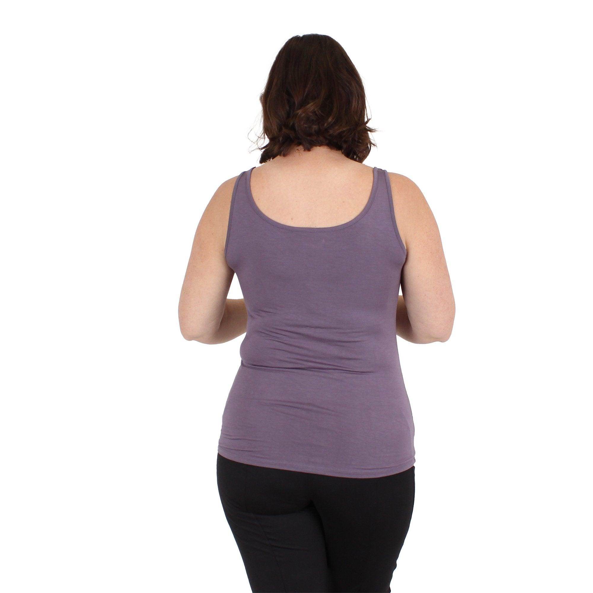 Purple tank top plus size best sale