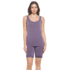 purple cotton modal tank top