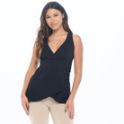 lux cotton v neck tank top from undersummers